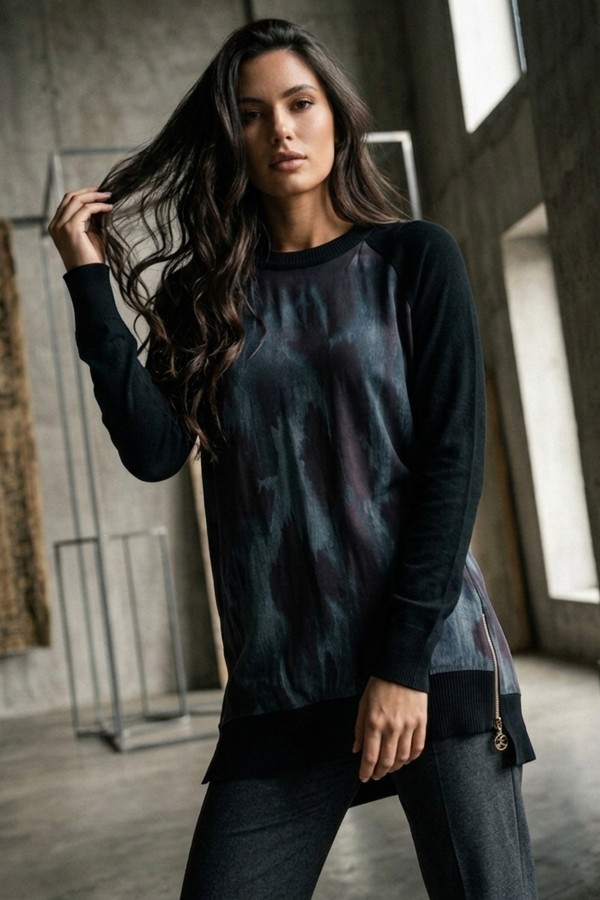 Kadın Yanlı Fermuarlı Tunik