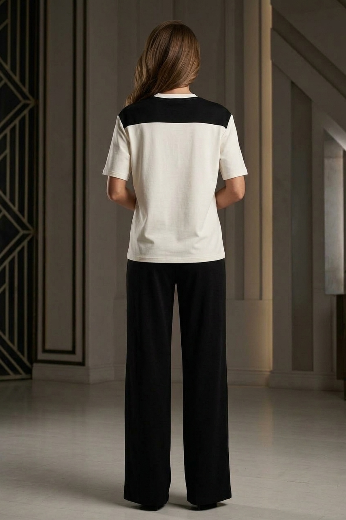 Kadın Bel Drapeli İkili Takım