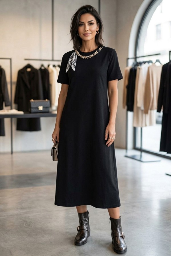 Kadın Flar Kemerli Elbise