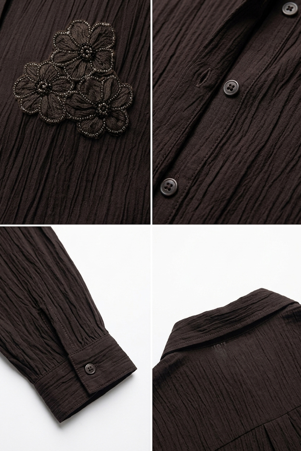 Kadın Çiçek Aksesuarlı Tunik